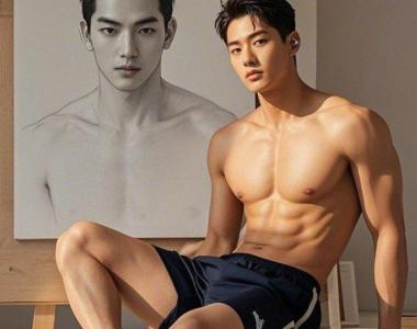 帅哥壁纸 美术模特